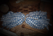 Load image into Gallery viewer, Homespun Fabric Strips~50~Cornflower Blue Collection~1" x 18" ~Wreaths~Garlands~Swags~Ties~Bows~Accents~Farmhouse~Bundles~Rustic