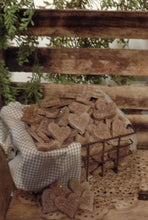 Load image into Gallery viewer, Primitive Rustic Farmhouse Valentine Cinnamon Sparkle Hearts~Tiered Tray Bowl Fillers~Sparkle Cinnamon Salt Dough Hearts~BUNDLE BUNCH