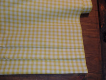 Load image into Gallery viewer, Homespun Cotton Fabric~Sunshine Yellow Plaid~Rustic Farmhouse Primitive~Rag Quilting~Wreaths~Bows~Swags~Garlands~Cut Fabric by the Yard~