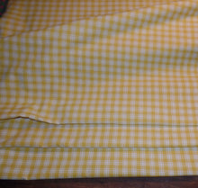 Load image into Gallery viewer, Homespun Cotton Fabric~Sunshine Yellow Plaid~Rustic Farmhouse Primitive~Rag Quilting~Wreaths~Bows~Swags~Garlands~Cut Fabric by the Yard~