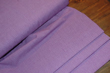 Load image into Gallery viewer, Homespun Cotton Fabric~Grape Purple Mini Check~Rustic Farmhouse Primitive~Rag Quilting~Wreaths~Bows~Swags~Garlands~Cut Fabric by the Yard~