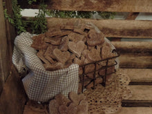 Load image into Gallery viewer, Primitive Rustic Farmhouse Valentine Cinnamon Sparkle Hearts~Tiered Tray Bowl Fillers~Sparkle Cinnamon Salt Dough Primitive Hearts