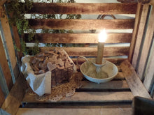 Load image into Gallery viewer, Primitive Rustic Farmhouse Valentine Cinnamon Sparkle Hearts~Tiered Tray Bowl Fillers~Sparkle Cinnamon Salt Dough Hearts~BUNDLE BUNCH