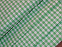 Load image into Gallery viewer, Homespun Cotton Fabric~Kiwi Green Mini Buffalo Check~Rustic Farmhouse Primitive~Rag Quilting~Wreath~Bow~Swag~Garland~Cut Fabric by the Yard~
