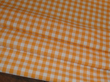 Load image into Gallery viewer, Homespun Cotton Fabric~Melon Orange Mini Buffalo Check~Rustic Farmhouse Primitive~Rag Quilting~Wreath~Bow~Swag~Garland~Cut Fabric by Yard~