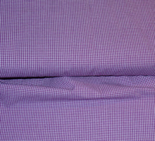 Load image into Gallery viewer, Homespun Cotton Fabric~Grape Purple Mini Check~Rustic Farmhouse Primitive~Rag Quilting~Wreaths~Bows~Swags~Garlands~Cut Fabric by the Yard~