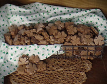 Load image into Gallery viewer, Primitive Rustic Farmhouse St. Patrick's Day Cinnamon Sparkle Shamrocks~Tiered Tray Bowl Fillers~Sparkle Cinnamon Salt Dough Primitive