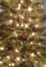 Load image into Gallery viewer, Primitive Rustic Farmhouse Valentine Cinnamon Sparkle Hearts~Ornaments~Tree Hangers~Sparkle Cinnamon Salt Dough Primitive Hearts