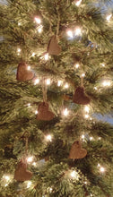 Load image into Gallery viewer, Primitive Rustic Farmhouse Valentine Cinnamon Sparkle Hearts~Ornaments~Tree Hangers~BUNDLE BUNCH~Sparkle Cinnamon Salt Dough Primitive Heart