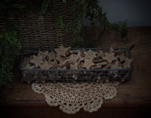 Load image into Gallery viewer, Primitive Rustic Farmhouse 4th of July Cinnamon Sparkle Stars~Tiered Tray Bowl Fillers~Sparkle Cinnamon Salt Dough Primitive Stars