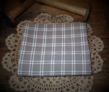 Load image into Gallery viewer, Homespun Fabric~Magnolia Gray Plaid Homespun Fabric by the Yard~Primitive~Farmhouse~Rustic~Raggy Quilt Fabric~Garlands~Wreaths~Bows~