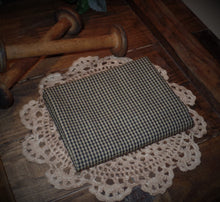 Load image into Gallery viewer, Homespun Fabric~Black Mini Check Homespun Fabric by the Yard~Primitive~Farmhouse~Rustic~Raggy Quilt Fabric~Garlands~Wreaths~Bows