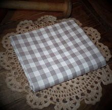 Load image into Gallery viewer, Homespun Fabric~Magnolia Gray Mini Buffalo Check Homespun Fabric by the Yard~Primitive~Farmhouse~Rustic~Raggy Quilt Fabric~Garlands~Wreaths