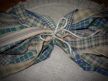 Load image into Gallery viewer, Rustic Farmhouse Blueberry Patch Homespun Fabric Collection~Strips~Garlands Wreaths Swags Bows~Primitive Tree~Rustic Package Accents~