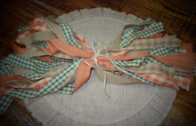 Load image into Gallery viewer, Primitive Homespun Fabric~Carrot Patch Collection~Quarters~Samplers~Yards~Strips~Farmhouse~Quilting~Wreaths~Bows~Rustic Farmhouse Fabric