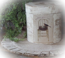 Load image into Gallery viewer, Primitive Distressed Aged Grungy "Bird Nest" Farmhouse Primitive Pantry Box~Farmhouse Rustic Stacking Box~Distressed Grungy Pantry Label