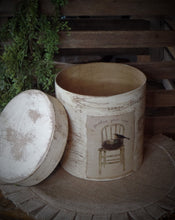 Load image into Gallery viewer, Primitive Distressed Aged Grungy "Bird Nest" Farmhouse Primitive Pantry Box~Farmhouse Rustic Stacking Box~Distressed Grungy Pantry Label