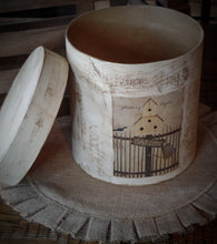 Load image into Gallery viewer, Primitive Distressed Aged Grungy "Garden Fence" Farmhouse Primitive Pantry Box~Farmhouse Rustic Stacking Box~Distressed Grungy Pantry Label