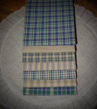 Load image into Gallery viewer, Primitive Homespun Fabric~Blueberry Patch Collection~Quarters~Samplers~Yards~Strips~Farmhouse~Quilting~Wreaths~Bows~Rustic Farmhouse Fabric