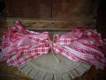 Load image into Gallery viewer, Primitive Homespun Fabric~Cherry Collection~Quarters~Samplers~Yards~Strips~Farmhouse~Quilting~Wreaths~Bows~Rustic Farmhouse Fabric