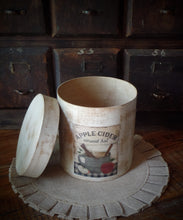 Load image into Gallery viewer, Primitive Distressed Aged Grungy Farmhouse Apple Cider Pantry Box~Farmhouse Rustic Stacking Box~Distressed Aged Grungy Pantry Label~