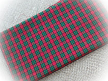 Load image into Gallery viewer, Primitive Rustic Farmhouse Homespun Fabric~Christmas Plaid Collection~Quarters~Samplers~Yards~Strips~Rag Quilting~Wreaths~Bow~Rustic Garland