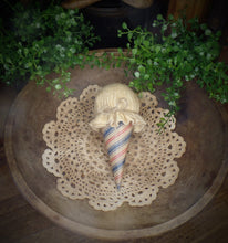Load image into Gallery viewer, Adorable Rustic Farmhouse Americana Faux Ice Cream Cone July 4th Bowl Filler~