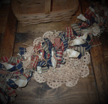 Load image into Gallery viewer, Americana Farmhouse Burlap Lighted Rag Garland
