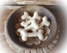 Load image into Gallery viewer, Primitive Rustic Farmhouse Faux "Spider Chip" Cookies~Halloween Bowl Fillers~Lightly Cinnamon Scented~Spooky Table Decor~Spider Syrup Box~
