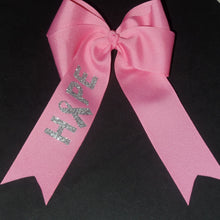 Load image into Gallery viewer, Breast Cancer Awareness Boutique Glitter Bow~Hope~Pink~White!
