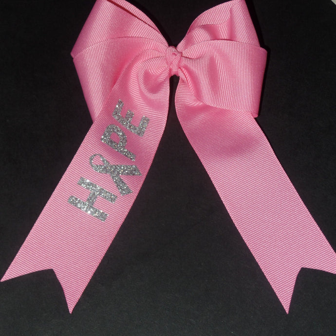 Breast Cancer Awareness Boutique Glitter Bow~Hope~Pink~White!