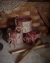 Load image into Gallery viewer, Homespun Jelly Roll~Barn Red Collection~Primitives~Primitive~Farmhouse~Raggy~Wreaths~Accents~Quilts~Samplers~Bundles~Rustic
