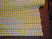 Load image into Gallery viewer, Homespun Cotton Fabric~Sunshine Yellow Plaid~Rustic Farmhouse Primitive~Rag Quilting~Wreaths~Bows~Swags~Garlands~Cut Fabric by the Yard~
