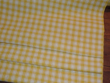 Load image into Gallery viewer, Homespun Cotton Fabric~Sunshine Yellow Plaid~Rustic Farmhouse Primitive~Rag Quilting~Wreaths~Bows~Swags~Garlands~Cut Fabric by the Yard~
