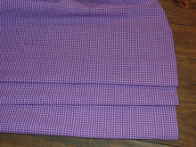 Load image into Gallery viewer, Homespun Cotton Fabric~Grape Purple  Mini Check~Rustic Farmhouse Primitive~Rag Quilting~Wreaths~Bows~Swags~Garlands~Cut Fabric by the Yard~
