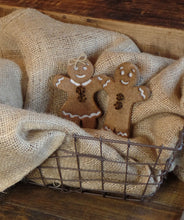 Load image into Gallery viewer, Primitive Rustic Farmhouse Faux Gingerbread Boy &amp; Girl Set~Cookies~Christmas Tiered Tray Bowl Fillers~Christmas Ornies~Christmas Tree Tucks~
