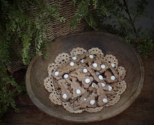 Load image into Gallery viewer, Primitive Rustic Farmhouse Easter Cinnamon Sparkle Bunnies~Adorable Puff Tail Bunny Tiered Tray Bowl Fillers~Sparkle Cinnamon Salt Dough
