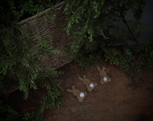 Load image into Gallery viewer, Primitive Rustic Farmhouse Easter Cinnamon Sparkle Bunnies~Adorable Puff Tail Bunny Tiered Tray Bowl Fillers~Sparkle Cinnamon Salt Dough
