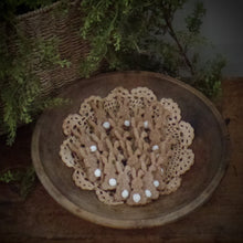 Load image into Gallery viewer, Primitive Rustic Farmhouse Easter Cinnamon Sparkle Bunnies~Adorable Puff Tail Bunny Tiered Tray Bowl Fillers~Sparkle Cinnamon Salt Dough
