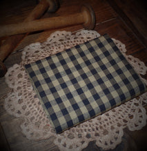 Load image into Gallery viewer, Homespun Fabric~Black Check Homespun Fabric by the Yard~Primitive~Farmhouse~Rustic~Raggy Quilt Fabric~Garlands~Wreaths~Bows
