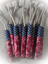 Load image into Gallery viewer, Primitive 4th of July Firecrackers~Farmhouse Americana Bowl Fillers~Rustic &quot;Boom Sticks&quot;~July 4th Tiered Tray Decor~Primitive Summer Decor
