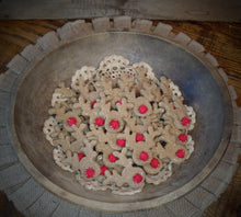 Load image into Gallery viewer, Primitive Rustic Farmhouse Christmas Reindeer Bowl Fillers~Rudolph Red Nose Sparkle~Lightly Scented Cinnamon Ornies~Rustic Chrismas Home~
