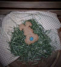 Load image into Gallery viewer, Primitive Rustic Farmhouse Faux Easter Bunny Cookies~Bunny Bowl Fillers~Cinnamon Sparkle Bunnies with Glitter Bums~Cinnamon Salt Dough Bunny
