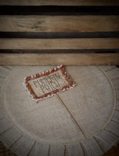 Load image into Gallery viewer, Rustic Primitive Farmhouse Stitched Grungy &quot;Pumpkin Patch&quot; Poke~Rust Orange Check Homespun Raggy Fabric~Fall Home~Pumpkin Patch Sign~
