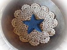 Load image into Gallery viewer, Primitive Rustic Farmhouse Faux Sparkle Star Cookies~4th of July Patriotic Bowl Fillers~Red~Blue~Cream~Brown~Cinnamon Salt Dough Ornies~
