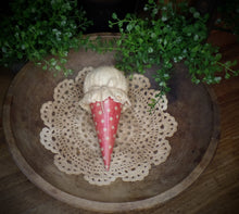 Load image into Gallery viewer, Adorable Rustic Farmhouse Americana Faux Ice Cream Cone July 4th Bowl Filler~
