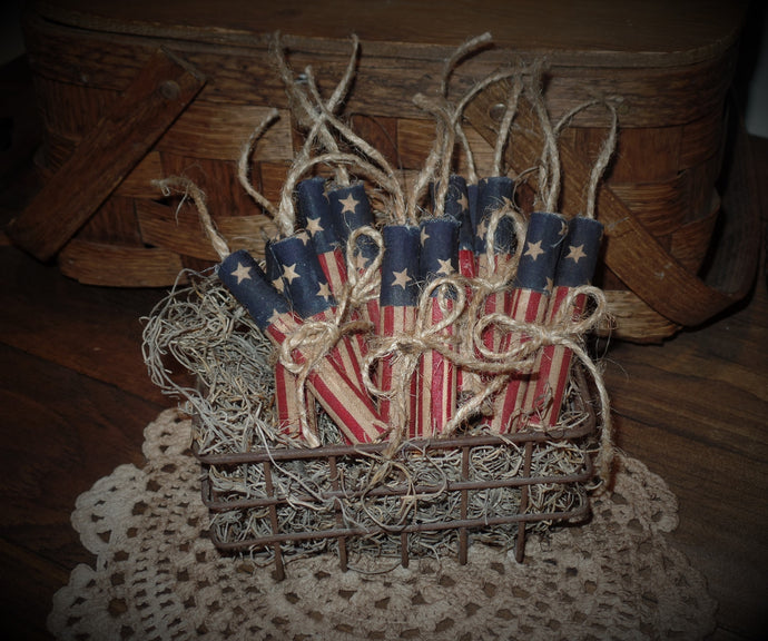 4th of July Rustic Firecracker Bowl Fillers~