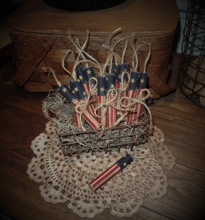 BUNDLE BUNCH~4th of July Rustic Firecracker Bowl Fillers~