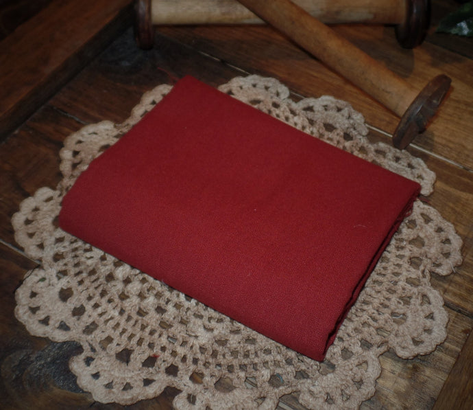 Red Homespun Fabric~